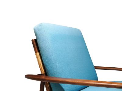 Hans Olsen Hans Olsen for Juul Kristensen Mid century Danish Lounge Chair with Cane Back