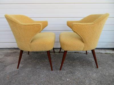 Hans Olsen Pair of Danish Modern Hans Olsen Style Teak Lounge Chair