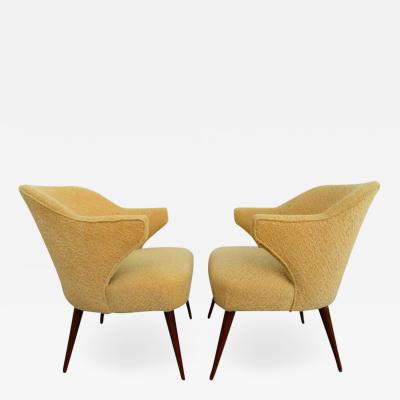 Hans Olsen Pair of Danish Modern Hans Olsen Style Teak Lounge Chair