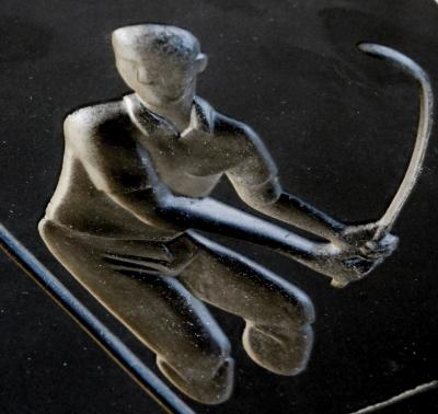Hans Richter Fun Set of 3 Hans Richter 1961 Artcraft Plaster Negative Relief Sports Plaques