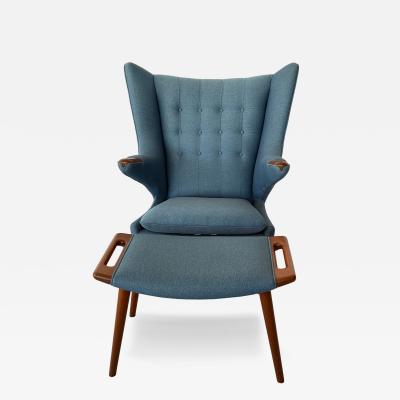 Hans Wegner AP 19 Papa Bear Chair and Footstool