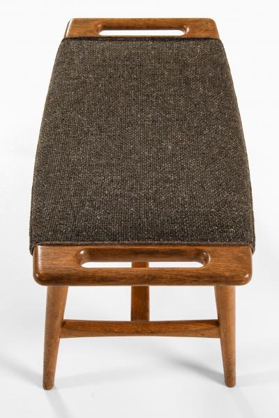 Hans Wegner AP 30 Piano Stool in Oak and Original Fabric by Hans J Wegner 1957