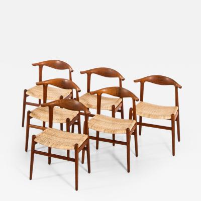 Hans Wegner Armchairs Model JH 505 Produced by Cabinetmaker Johannes Hansen