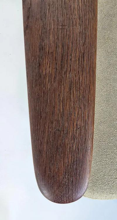 Hans Wegner Danish Mid century Modern Hans Wegner Cigar Oak Sofa by GETAMA circa 1950s