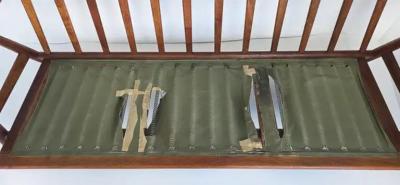 Hans Wegner Danish Mid century Modern Hans Wegner Cigar Oak Sofa by GETAMA circa 1950s