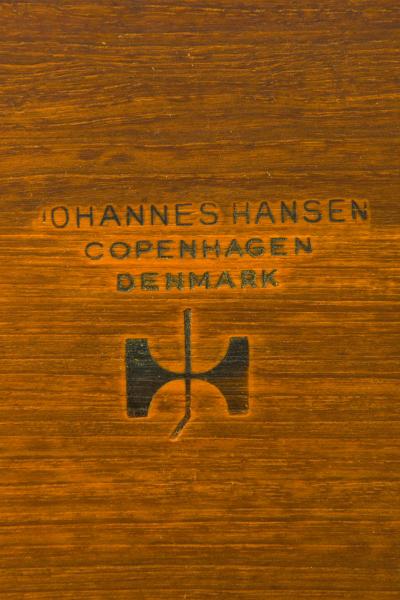 Hans Wegner Danish Modern JH 571 Architects Desk in Teak Oak Steel by Hans Wegner 1950s