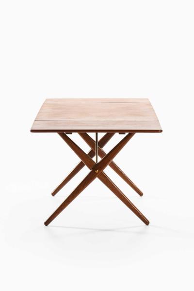 Hans Wegner Dining Table Model AT 309 in Brass Oak and Teak by Hans Wegner 1950s