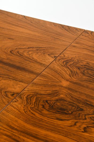 Hans Wegner Dining Table Model AT 319 in Rosewood and Steel by Hans J Wegner 1960s