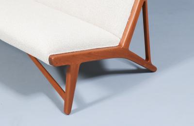 Hans Wegner Early Hans J Wegner JH 555 Teak Sofa for Johannes Hansen