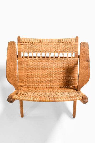 Hans Wegner Easy Chair in Cane and Oak by Hans Wegner 1949