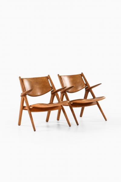 Hans Wegner Easy Chairs Model CH 28 Produced by Carl Hansen S n