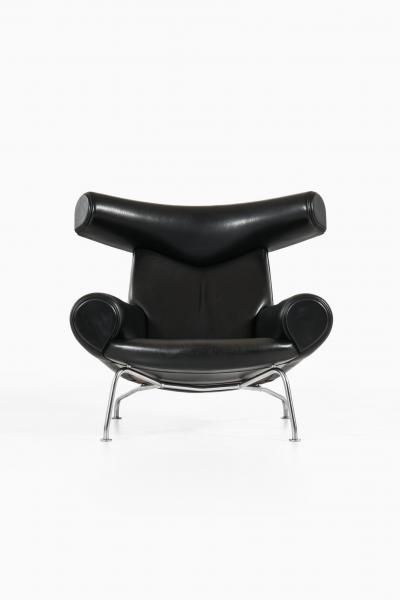 Hans Wegner Easy Chairs and Stool Model EJ 100 Produced by Erik J rgensen