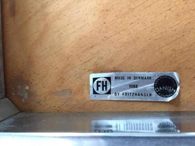 Hans Wegner Fritz Hansen Hans Wegner Frederick Sieck Designed Set of Six Dining Office Chair