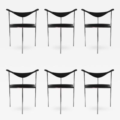 Hans Wegner Fritz Hansen Hans Wegner Frederick Sieck Designed Set of Six Dining Office Chair