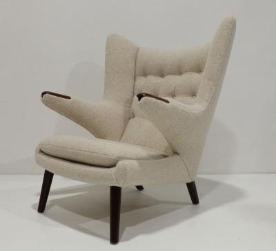 Hans Wegner Hans J Wegner AP19 Papa Bear Chair in Holly Hunt Alpaca