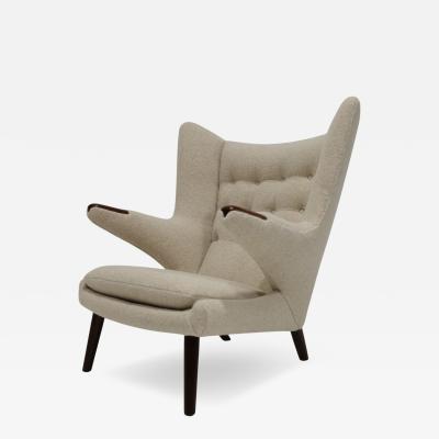 Hans Wegner Hans J Wegner AP19 Papa Bear Chair in Holly Hunt Alpaca