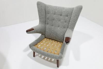Hans Wegner Hans J Wegner AP19 Papa Bear Chair in Maharam Wool Boucle