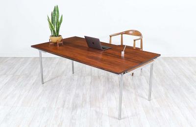 Hans Wegner Hans J Wegner AT 319 Rosewood Steel Drop Leaf Dining Table for Andreas Tuck