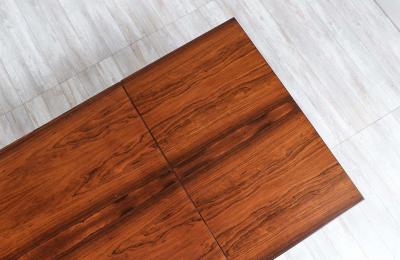 Hans Wegner Hans J Wegner AT 319 Rosewood Steel Drop Leaf Dining Table for Andreas Tuck