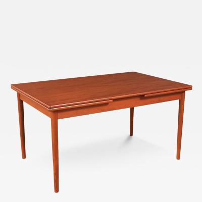 Hans Wegner Hans J Wegner Draw Leaf teak Dining Table for Andreas Tuck