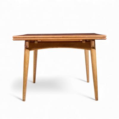 Hans Wegner Hans J Wegner for Andreas Tuck AT 312 Danish Teak Hidden Leaf Dining Table