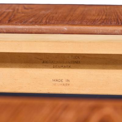 Hans Wegner Hans J Wegner for Andreas Tuck AT 312 Danish Teak Hidden Leaf Dining Table