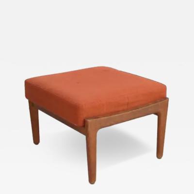 Hans Wegner Hans J Wegner for Getama Cigar Stool in Solid Oak with Orange Cushion