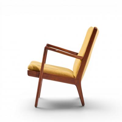 Hans Wegner Hans Wegner AP 16 Mid Century Danish Teak Lounge Chairs Pair