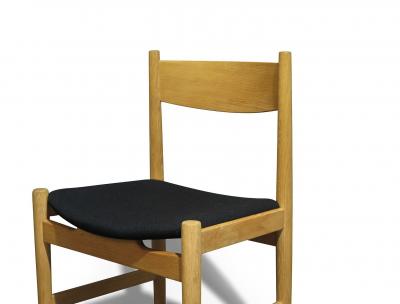 Hans Wegner Hans Wegner CH38 Dining Chairs in White Oak for Carl Hansen S n Denmark 1960