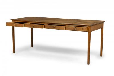 Hans Wegner Hans Wegner Danish Solid Oak Desk with Pullout Drawers