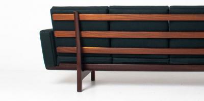 Hans Wegner Hans Wegner Four Seater Sofa in Teak For Getama Model GE 236
