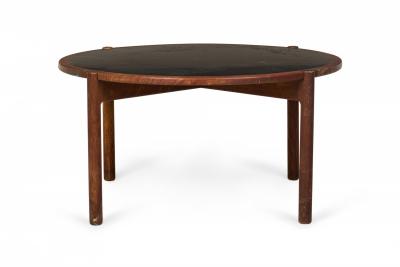 Hans Wegner Hans Wegner Johannes Hansen Black Laminate and Teak Reversible Coffee Table