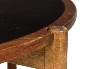 Hans Wegner Hans Wegner Johannes Hansen Black Laminate and Teak Reversible Coffee Table