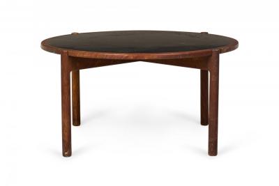 Hans Wegner Hans Wegner Johannes Hansen Danish Mid Century Black Laminate and Teak Reversi