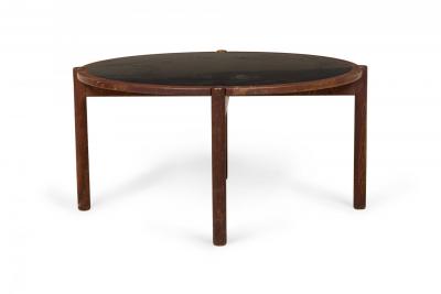 Hans Wegner Hans Wegner Johannes Hansen Danish Mid Century Black Laminate and Teak Reversi