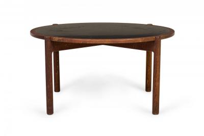 Hans Wegner Hans Wegner Johannes Hansen Danish Mid Century Black Laminate and Teak Reversi