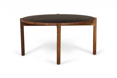 Hans Wegner Hans Wegner Johannes Hansen Danish Mid Century Black Laminate and Teak Reversi