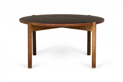 Hans Wegner Hans Wegner Johannes Hansen Danish Mid Century Black Laminate and Teak Reversi