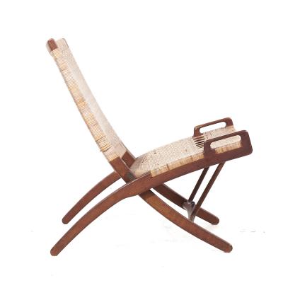 Hans Wegner Hans Wegner Model JH 512 Mid Century Oak Folding Lounge Chair