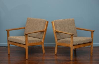 Hans Wegner Hans Wegner Oak Lounge Chairs Model 265 for Getama