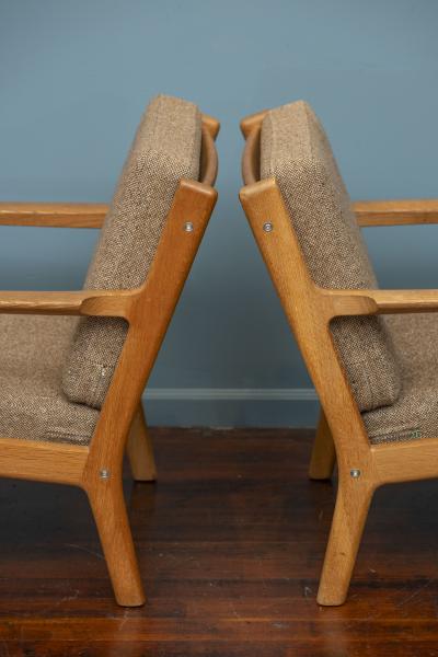 Hans Wegner Hans Wegner Oak Lounge Chairs Model 265 for Getama