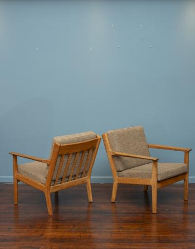 Hans Wegner Hans Wegner Oak Lounge Chairs Model 265 for Getama