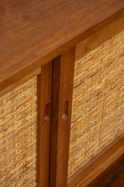 Hans Wegner Hans Wegner Oak and Rattan Credenza for RY Mobler