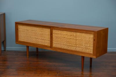 Hans Wegner Hans Wegner Oak and Rattan Credenza for RY Mobler