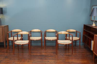 Hans Wegner Hans Wegner Set of Six Early The Chair Dining Chairs Model JH 501
