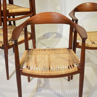 Hans Wegner Hans Wegner Set of eight 501 Teak Armchairs for Johannes Hansen