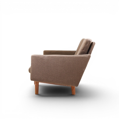 Hans Wegner Hans Wegner Style Mid Century Danish Teak 4 Seater Sofa