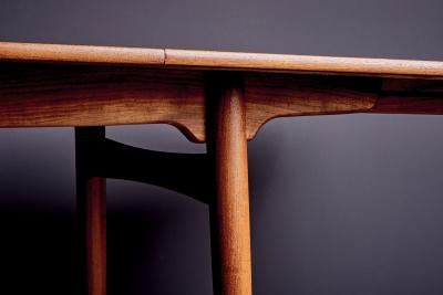Hans Wegner Hans Wegner extendable Dining Table in Teak Wood for Andreas Tuck