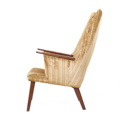 Hans Wegner Hans Wegner for AP Stolen AP 28 Mid Century Danish Oak Mama Bear Lounge Chair