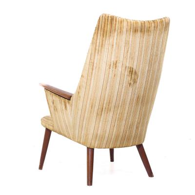 Hans Wegner Hans Wegner for AP Stolen AP 28 Mid Century Danish Oak Mama Bear Lounge Chair